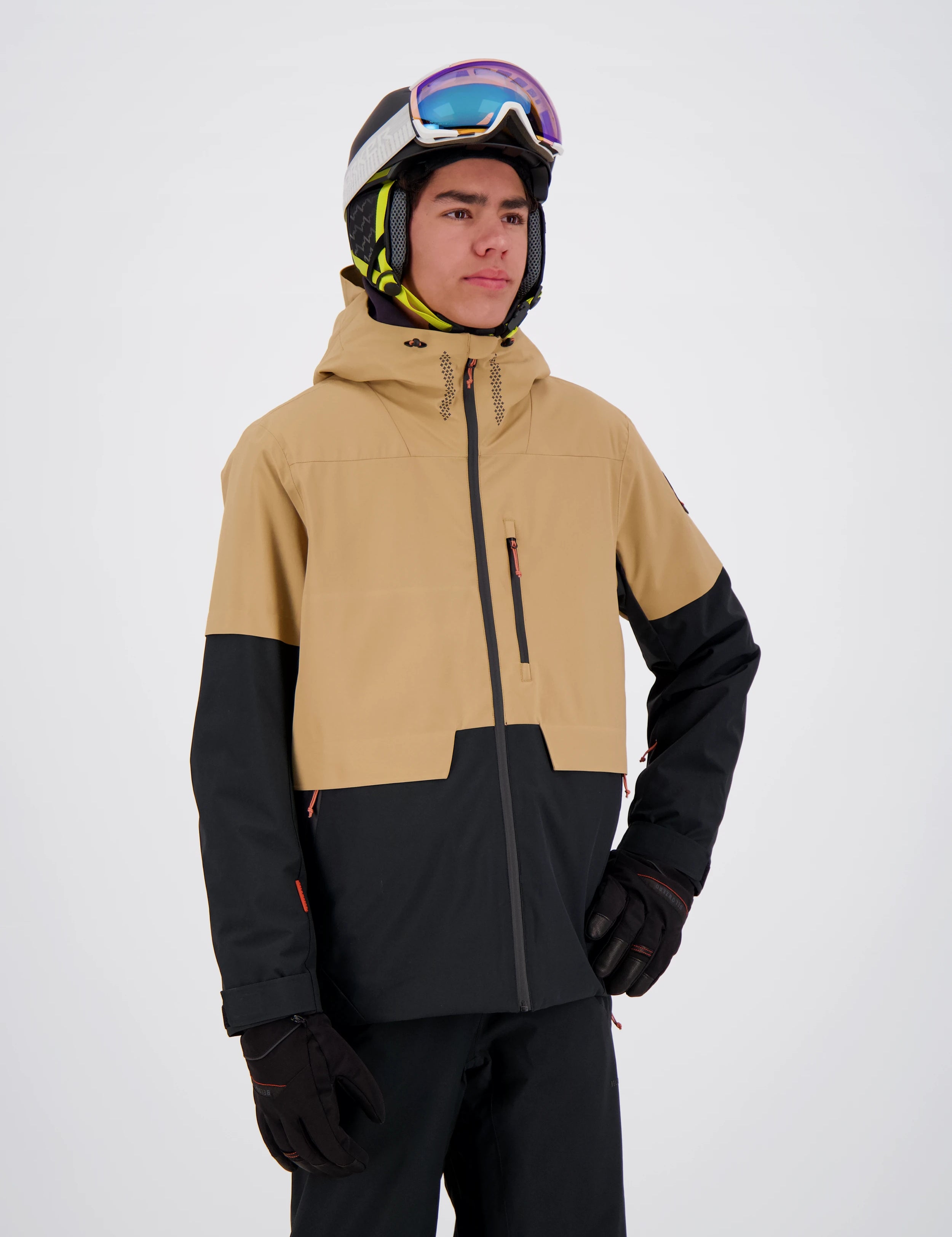 Oberkörperansicht der frozen sand New Generation Skijacke Savognin von Belowzero