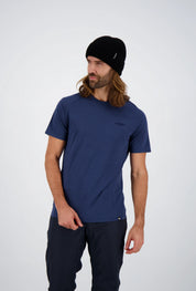 Modelbild Men des Fusion Light Merino Shirts Shortsleeve blau Frontansicht