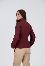 Rückenansicht der  tay berry Damen urban Fleecejacke Falera von Belowzero