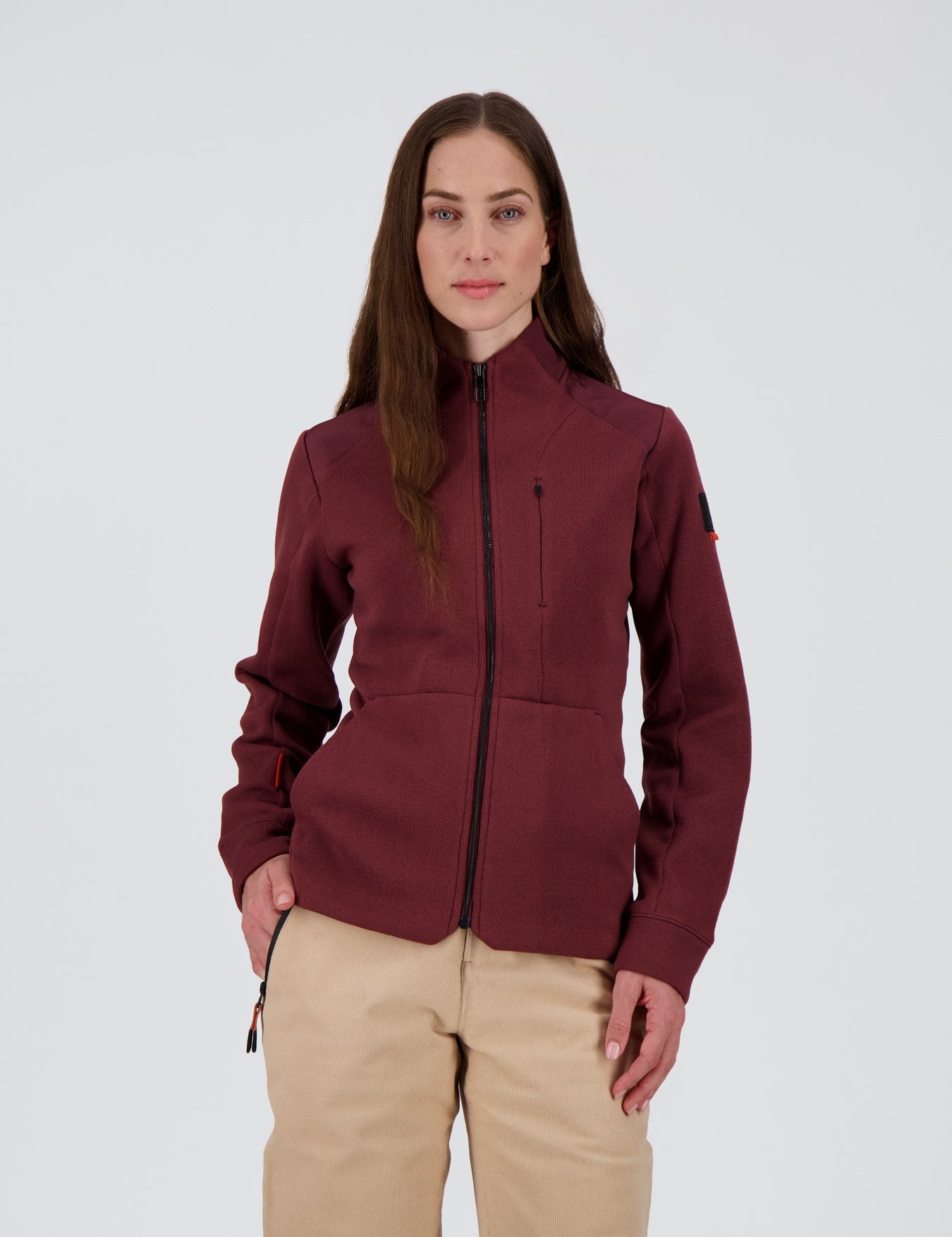 Frontansicht der  tay berry Damen urban Fleecejacke Falera von Belowzero