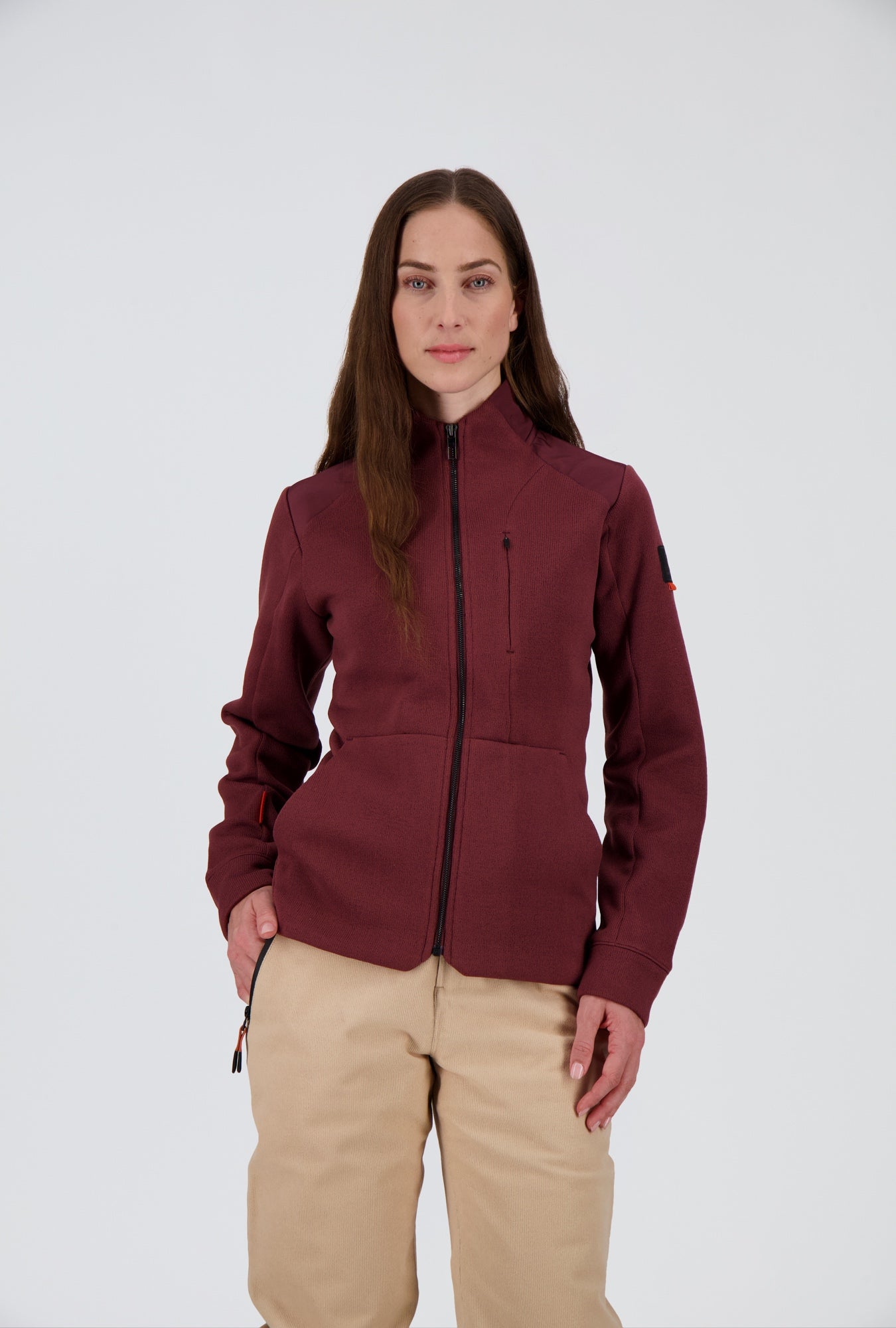 Frontansicht der  tay berry Damen urban Fleecejacke Falera von Belowzero