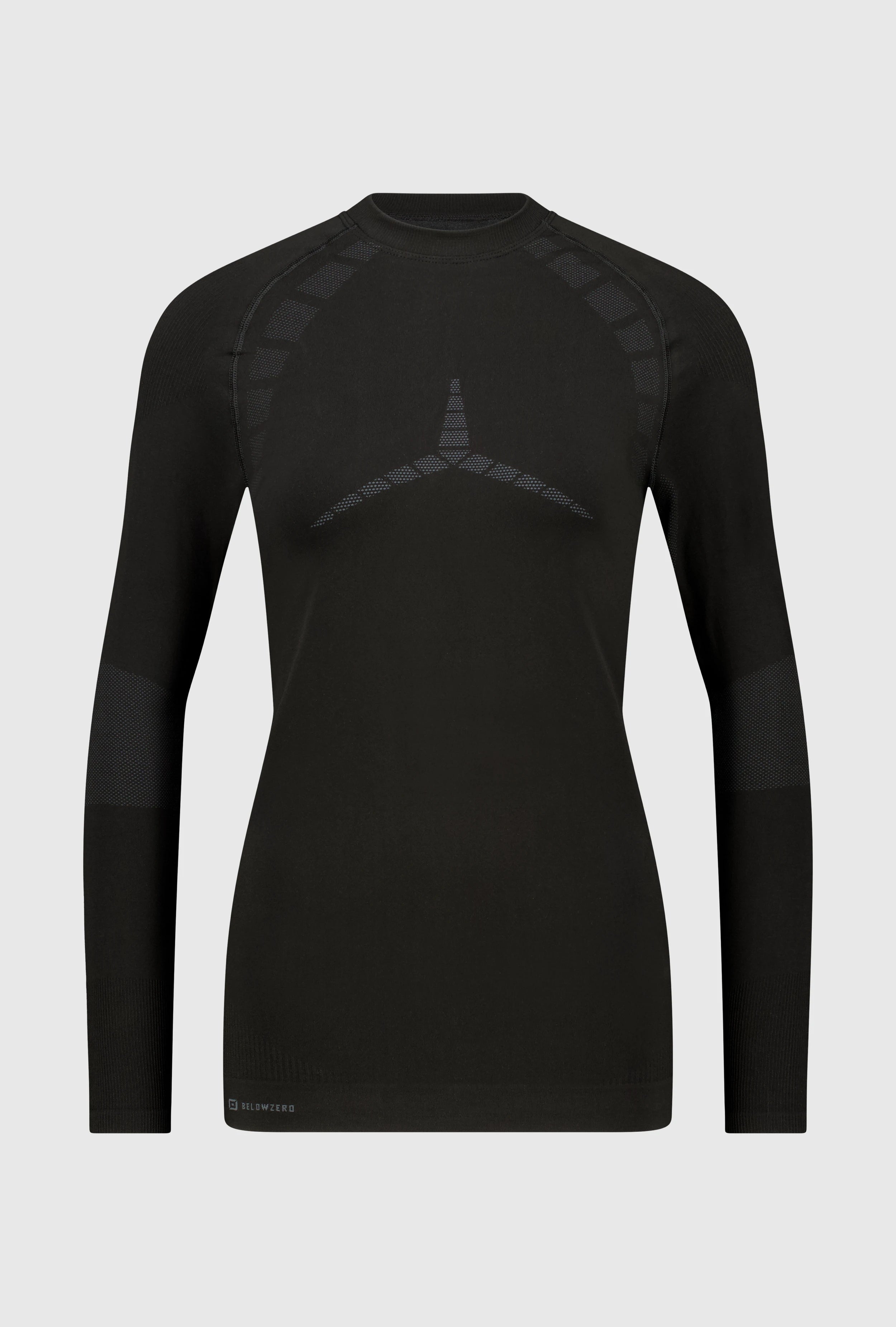 Ghost eines schwarzen funktionellen Warm Herren Baselayer Longsleeve T-Shirt von Belowzero