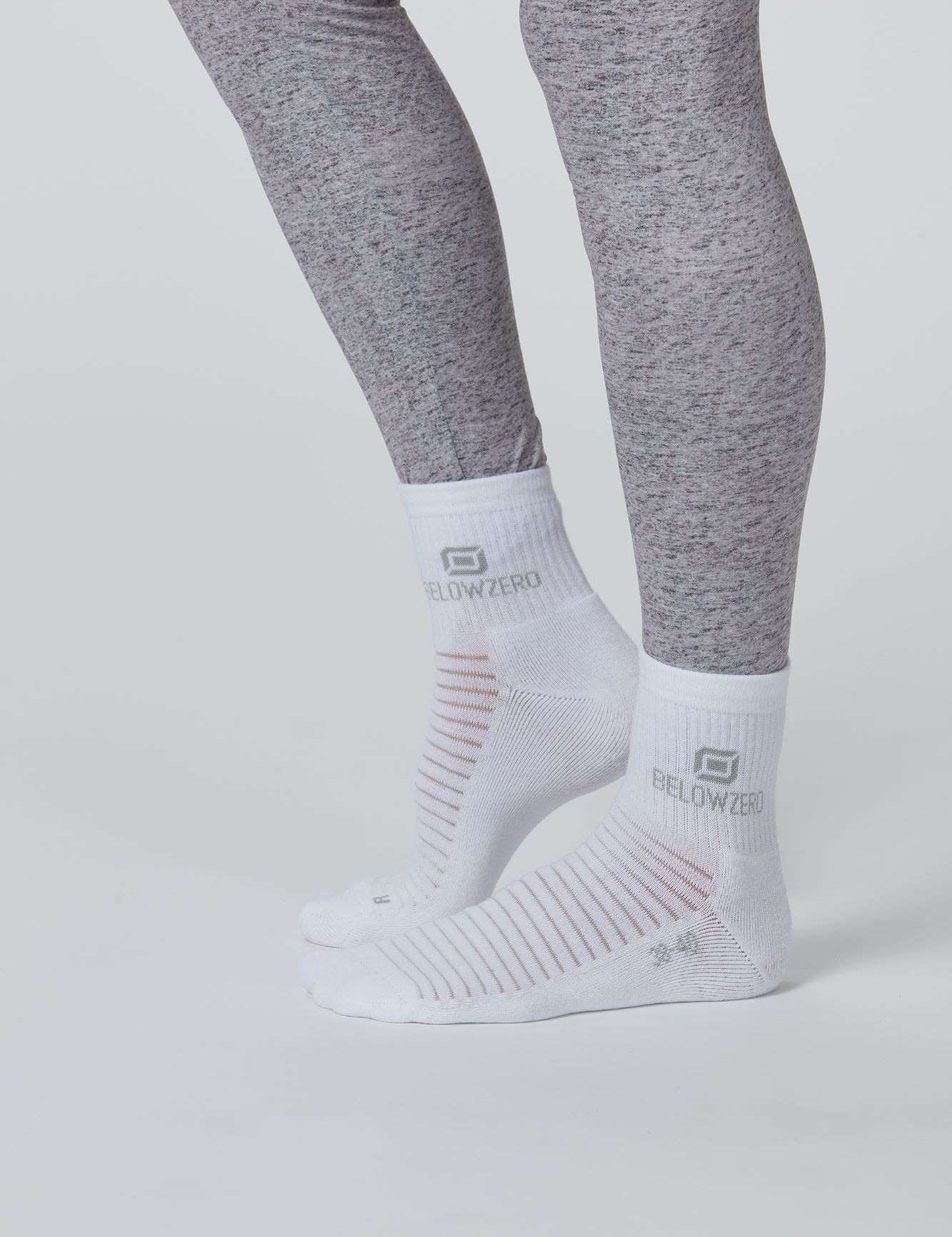 Ansicht des Unisex Sportsocken von Belowzero in weiss