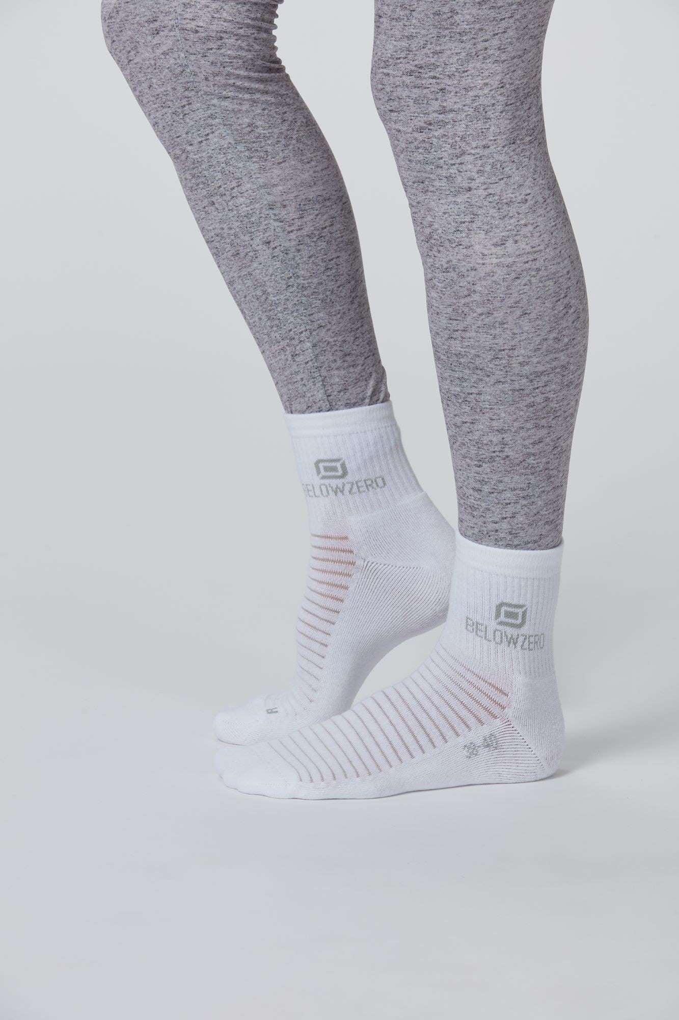 Ansicht des Unisex Sportsocken von Belowzero in weiss