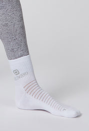 innenansicht des Unisex Sportsocken von Belowzero in weiss