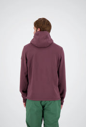 Rückenansicht des mulled wine Herren Tech Hoodie Brig von Belowzero
