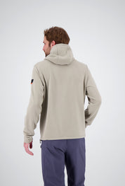 Rückenansicht des dry moss Herren Tech Hoodie Brig von Belowzero