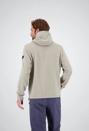 Rückenansicht des dry moss Herren Tech Hoodie Brig von Belowzero