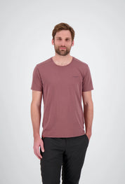 Frontansicht des mauve sportlichen Herren T-Shirts Thun von Belowzero
