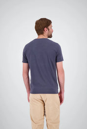 Backansicht des navy sportlichen Herren T-Shirts Thun von Belowzero