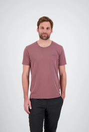 Frontansicht des mauve sportlichen Herren T-Shirts Thun von Belowzero