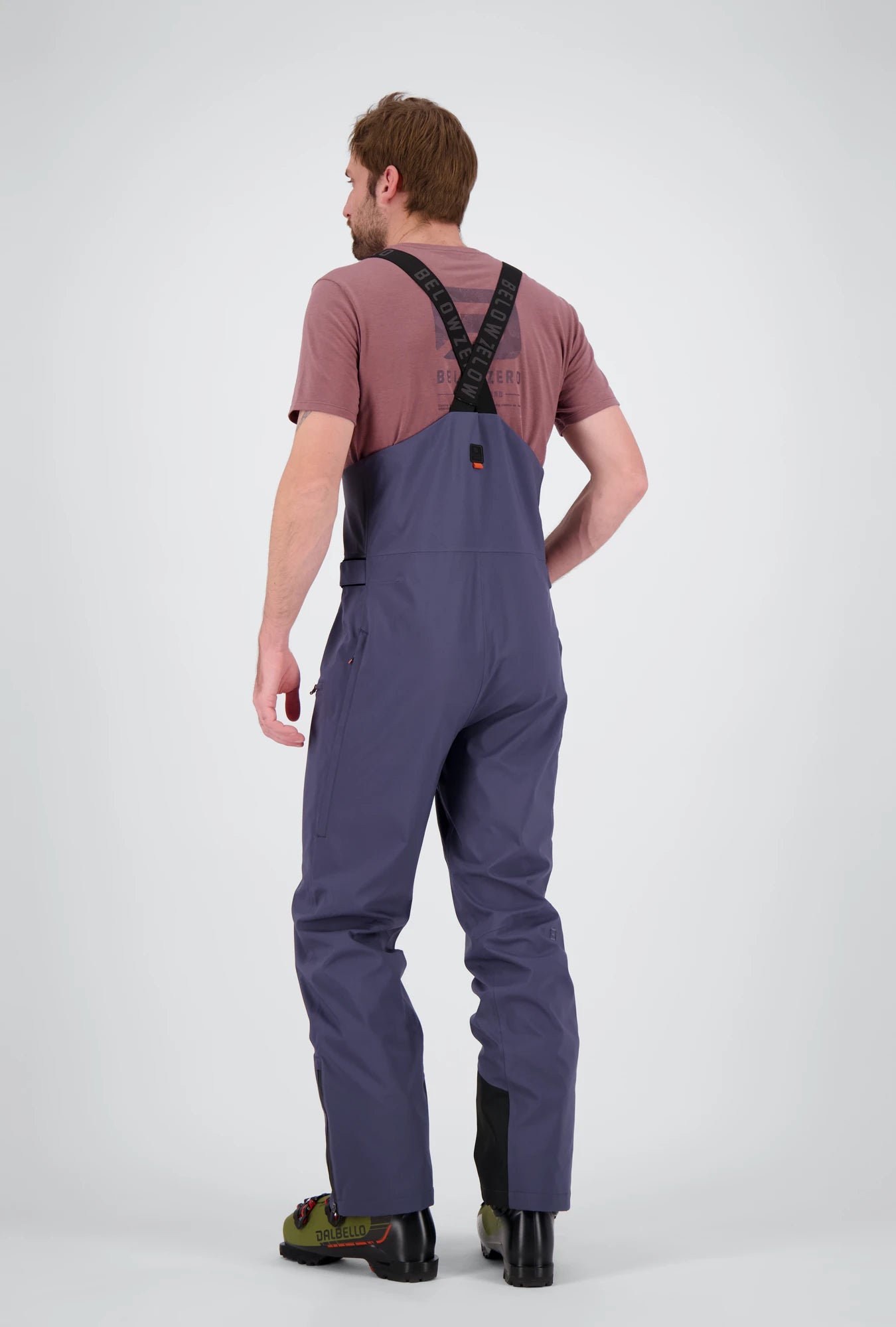 Rückenansicht der Herren Thyon Skihose von Belowzero in nightfall