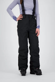 Frontansicht der schwarzen New Generation Skihose Ybrig von Belowzero